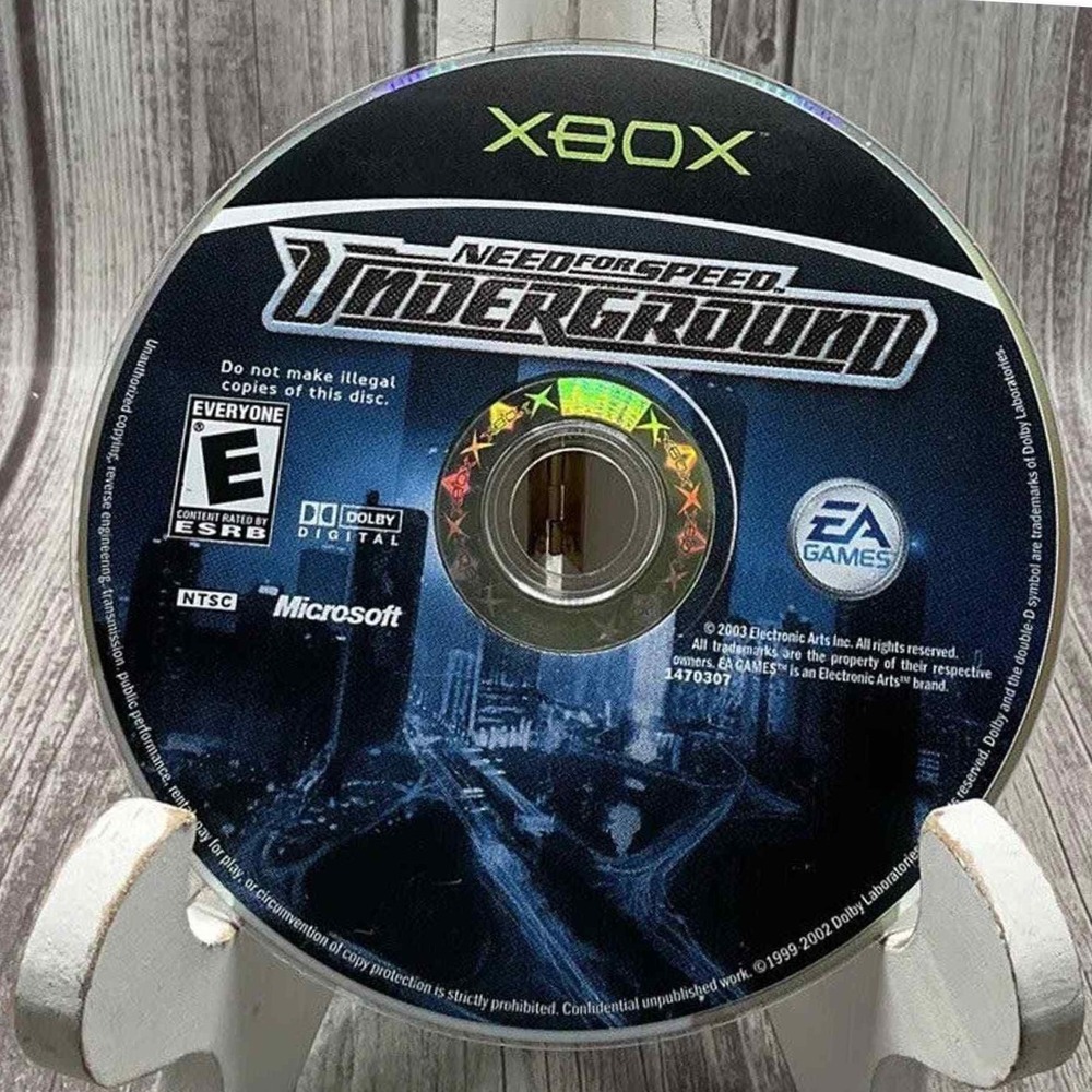 Need for Speed Underground Microsoft Xbox 2003 EA Games Racing Video Game Disc